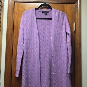 Black Label Ralph Lauren 100% cashmere cardigan